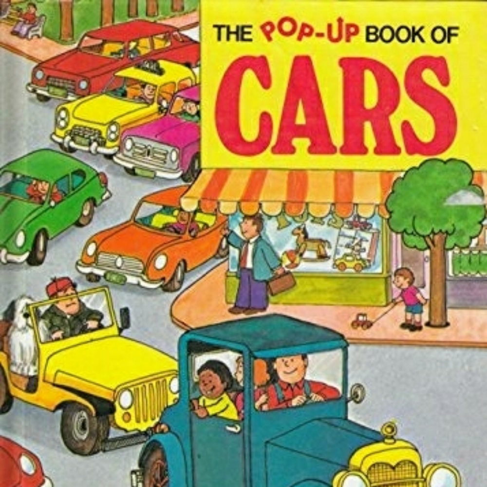 Vintage Pop-Up Book of Cars